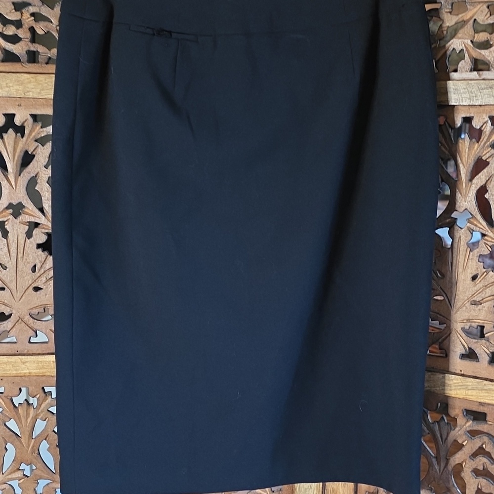 Calvin Klein Classic Navy Blue Midi Skirt